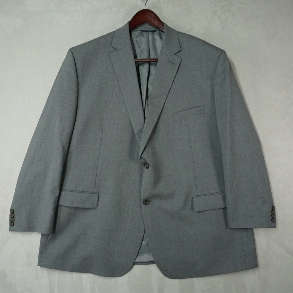 RRL Ralph Lauren Blazer Mens 50R Gray 100% Wool Suit Jacket Sport Coat Executive